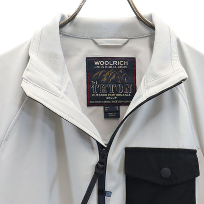 WOOLRICH TETON New Softshell Bomber Jacket Grey Size S