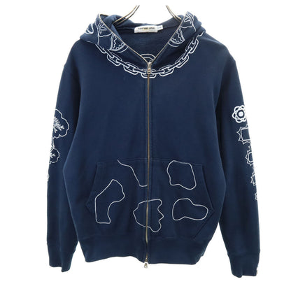 Bape A BATHING APE Navy Made in Japan Zip Hoodie Size S