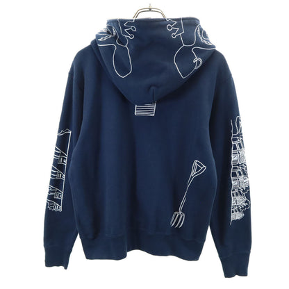 Bape A BATHING APE Navy Made in Japan Zip Hoodie Size S