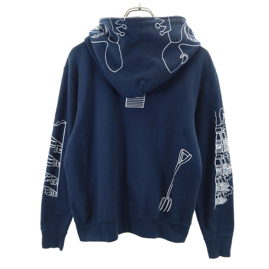 Bape A BATHING APE Navy Made in Japan Zip Hoodie Size S