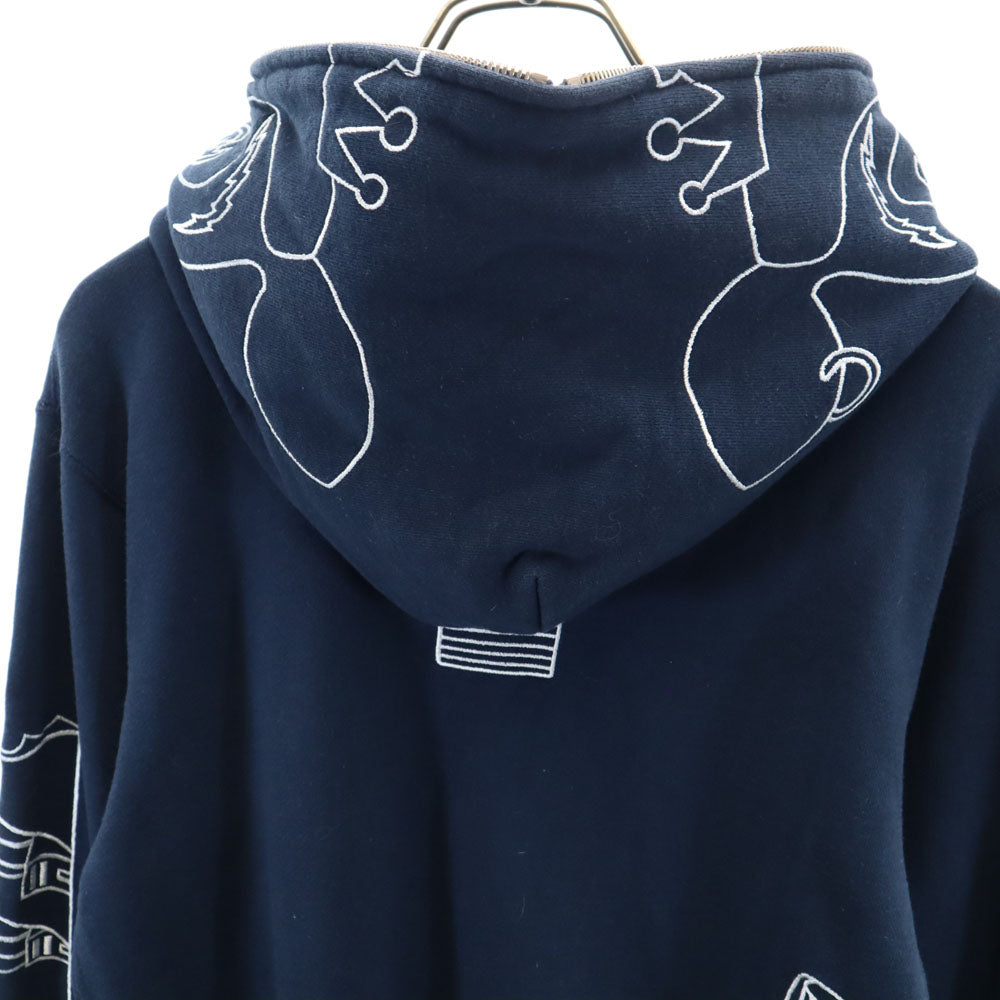 Bape A BATHING APE Navy Made in Japan Zip Hoodie Size S