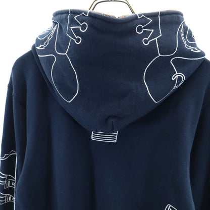 Bape A BATHING APE Navy Made in Japan Zip Hoodie Size S