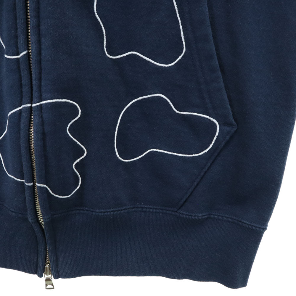 Bape A BATHING APE Navy Made in Japan Zip Hoodie Size S