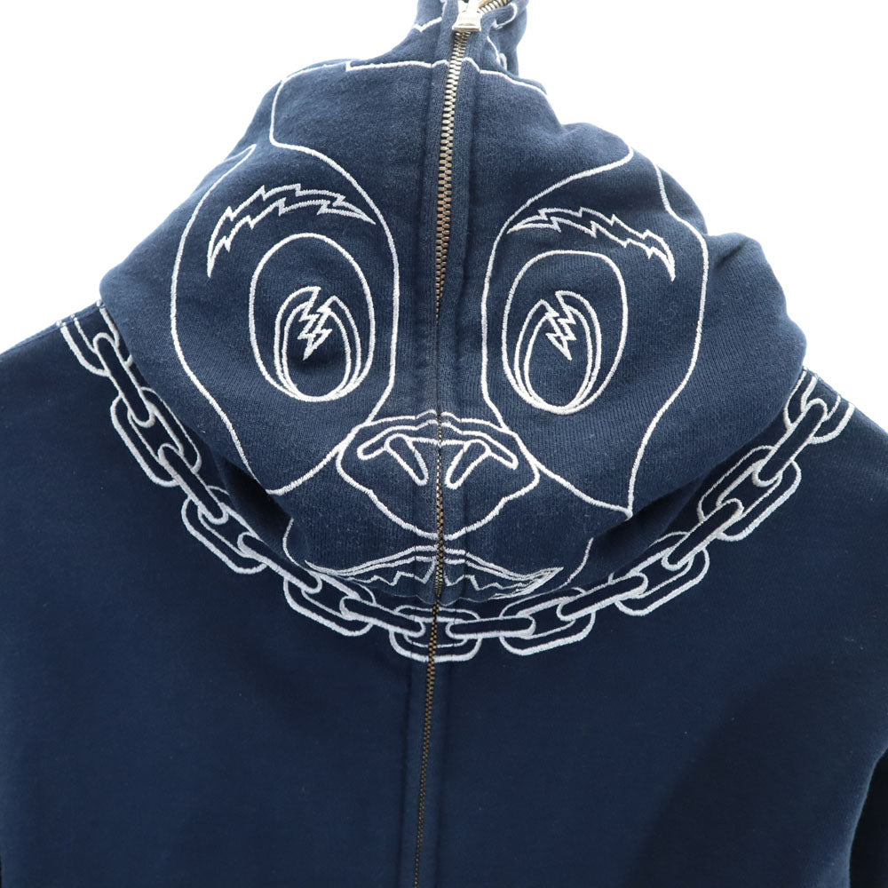 Bape A BATHING APE Navy Made in Japan Zip Hoodie Size S
