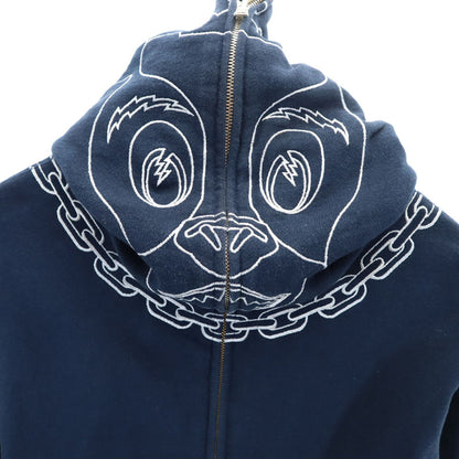 Bape A BATHING APE Navy Made in Japan Zip Hoodie Size S