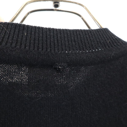 HERMES Cashmere Short Sleeve Sweater Black Size 34/S