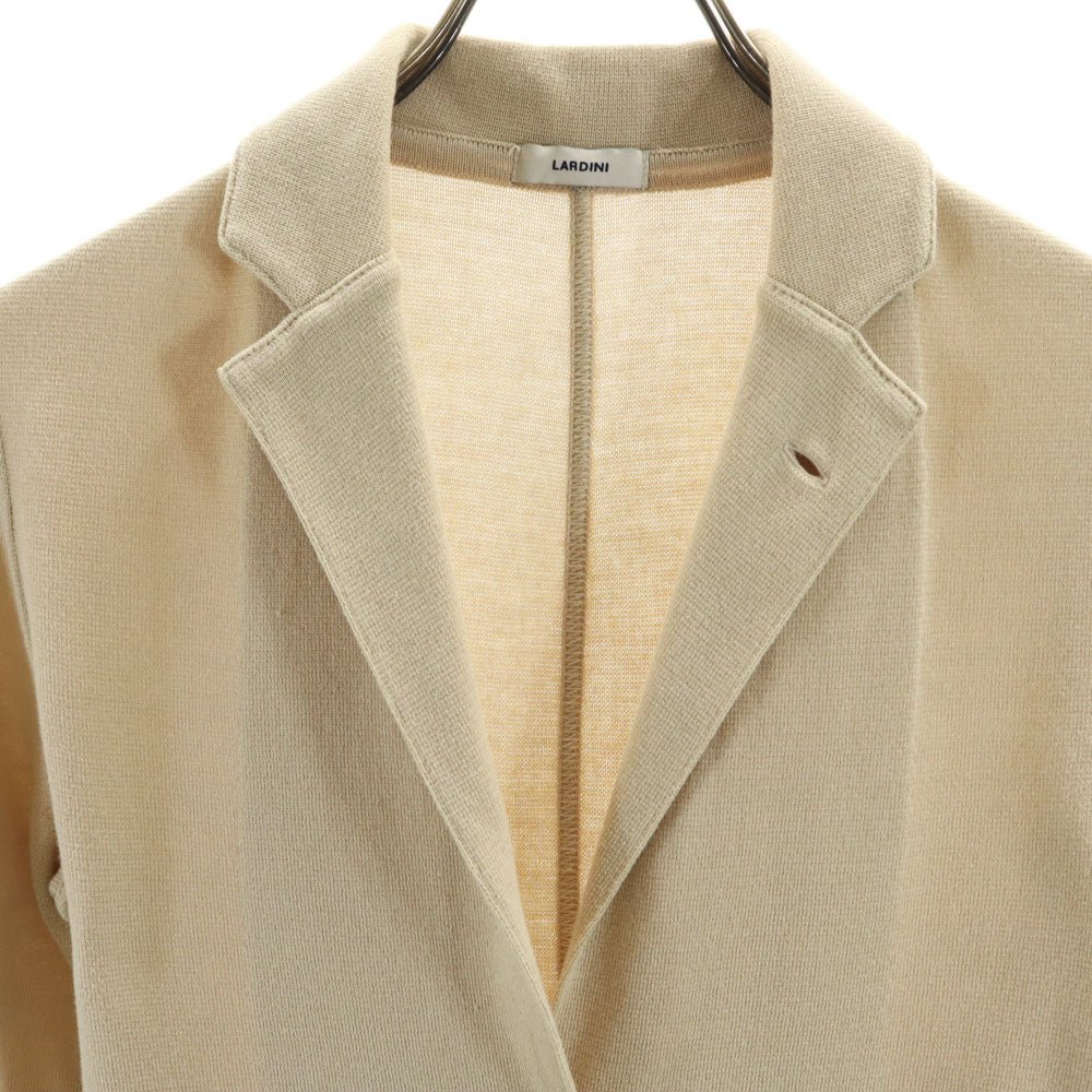 LARDINI Italian Tailored Knit Blazer Beige Size 38