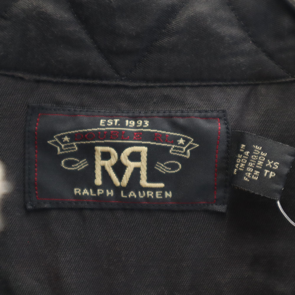 RRL Wool Blend Check Patchwork Long Sleeve Shirt Red Size XS