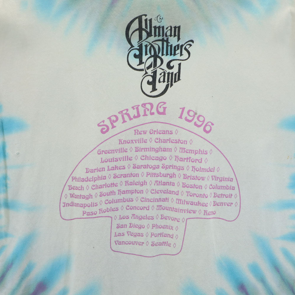ONEITA 90s USA Allman Bros Band T-Shirt Greige Size L
