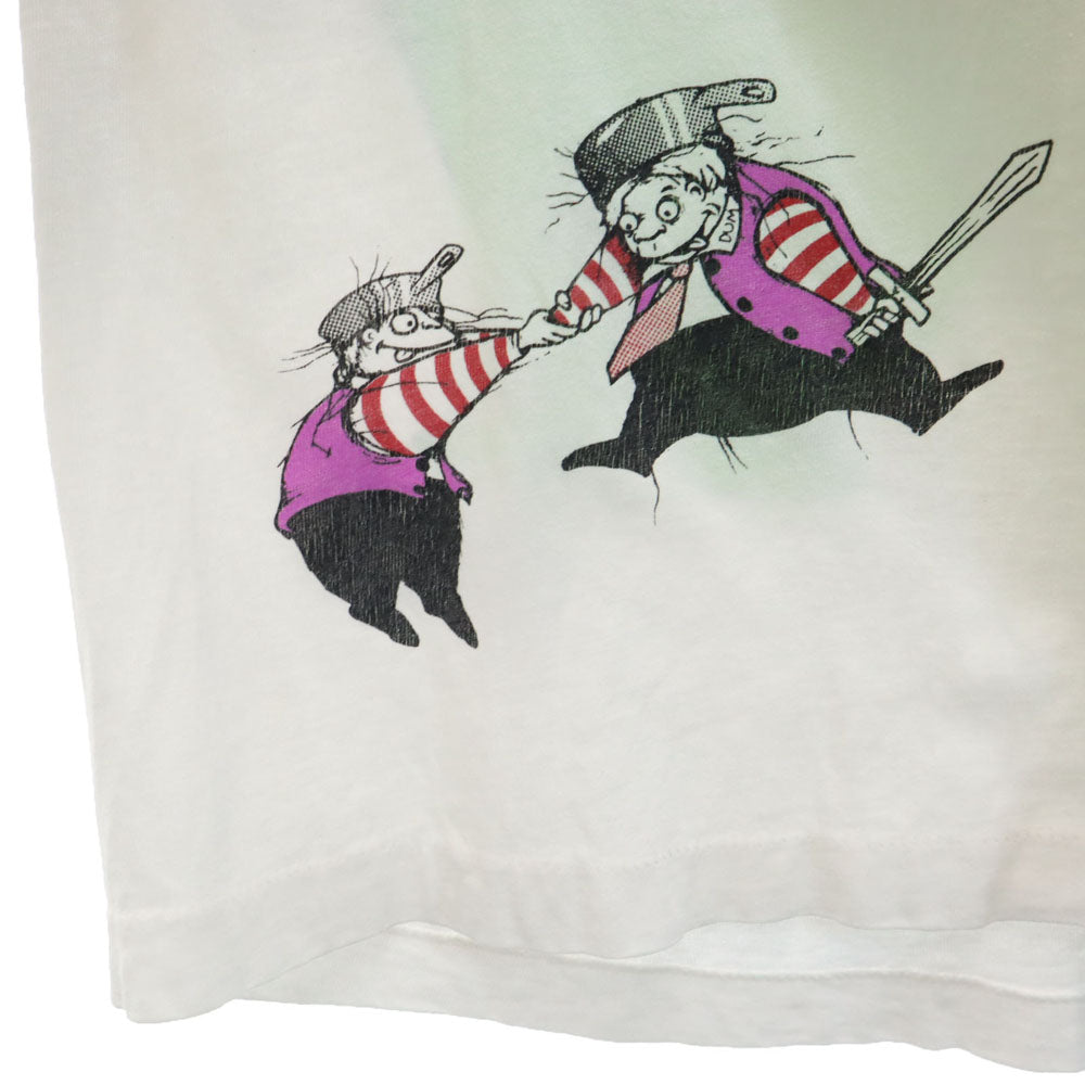 Undasia 90s Alice in Wonderland Back T-Shirt White Size M