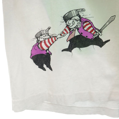 Undasia 90s Alice in Wonderland Back T-Shirt White Size M