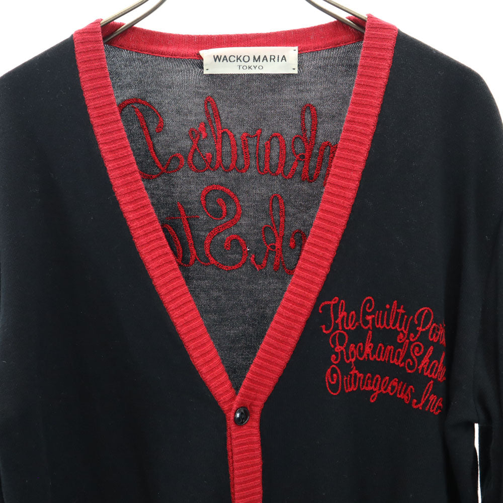 WACKO MARIA V-Neck Knit Cardigan Black Size M