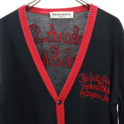WACKO MARIA V-Neck Knit Cardigan Black Size M