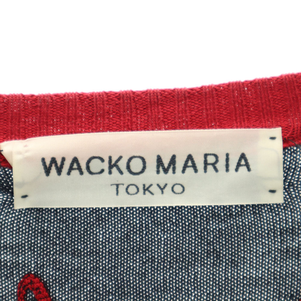 WACKO MARIA V-Neck Knit Cardigan Black Size M