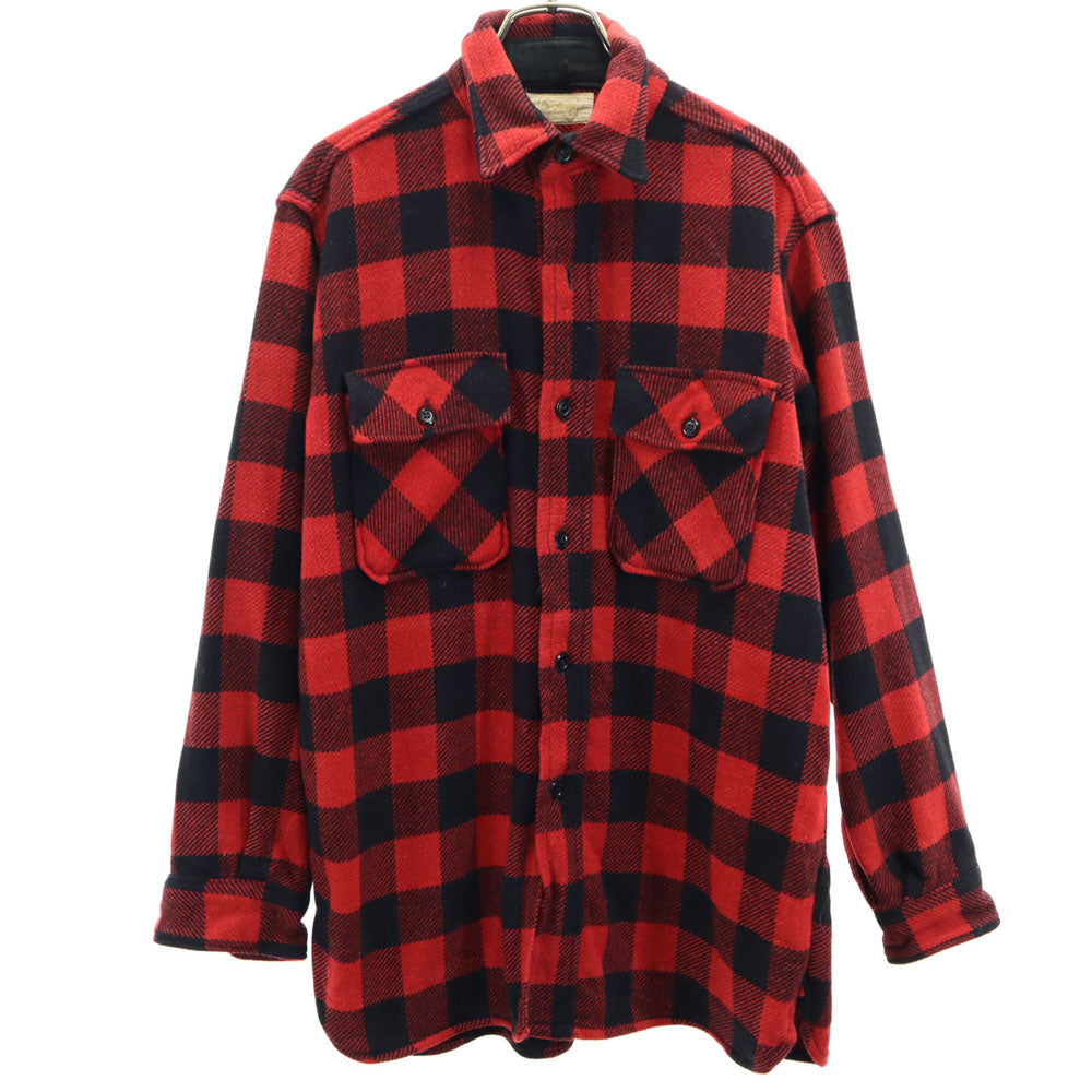 Powerhouse 60s Red Buffalo Check Flannel Shirt
