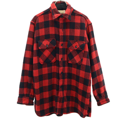 Powerhouse 60s Red Buffalo Check Flannel Shirt