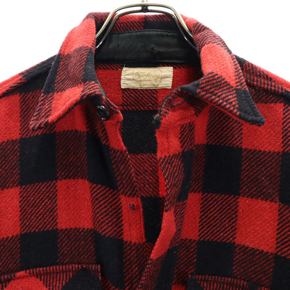 Powerhouse 60s Red Buffalo Check Flannel Shirt