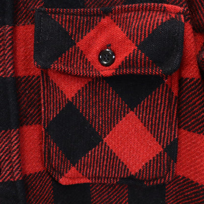 Powerhouse 60s Red Buffalo Check Flannel Shirt