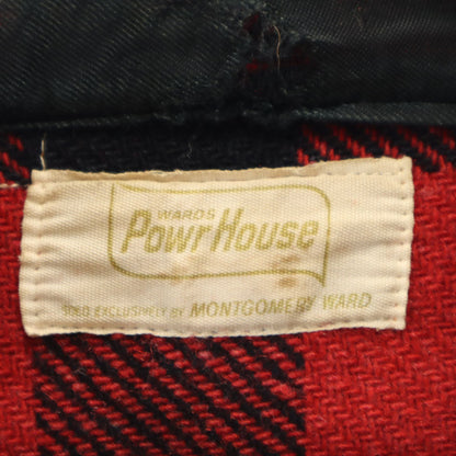Powerhouse 60s Red Buffalo Check Flannel Shirt