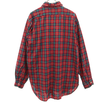 PENDLETON 70s Red Check Button Down Shirt Size L