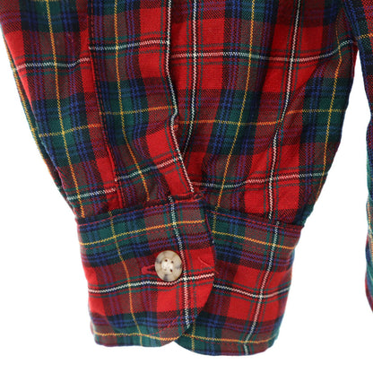 PENDLETON 70s Red Check Button Down Shirt Size L