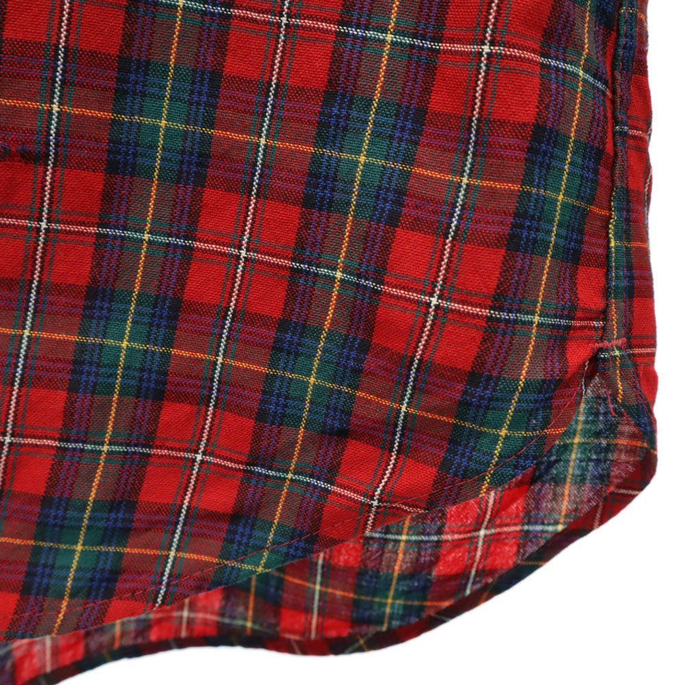 PENDLETON 70s Red Check Button Down Shirt Size L