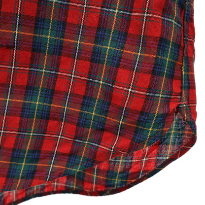 PENDLETON 70s Red Check Button Down Shirt Size L