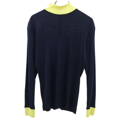 ISSEY MIYAKE 80s Vintage Long Sleeve Top Navy Size M