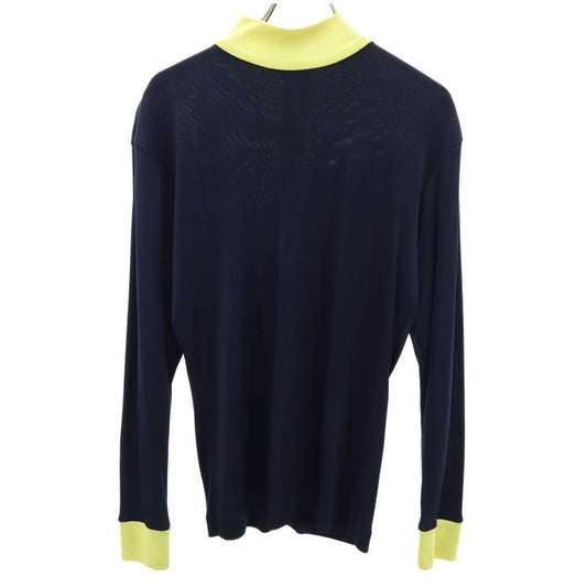 ISSEY MIYAKE 80s Vintage Long Sleeve Top Navy Size M