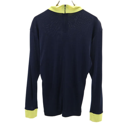 ISSEY MIYAKE 80s Vintage Long Sleeve Top Navy Size M