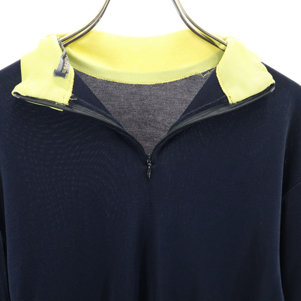 ISSEY MIYAKE 80s Vintage Long Sleeve Top Navy Size M