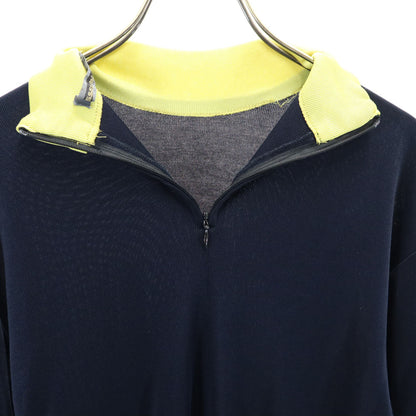 ISSEY MIYAKE 80s Vintage Long Sleeve Top Navy Size M