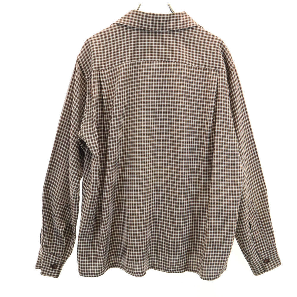 Berkshire 50s/60s Vintage Check Open Shirt Brown Size M