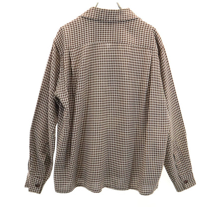 Berkshire 50s/60s Vintage Check Open Shirt Brown Size M