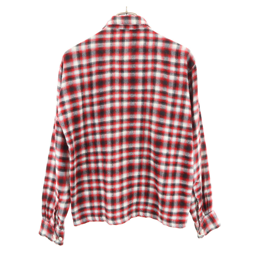 Game and Lake 50s 60s Vintage Ombre Check Shirt Red