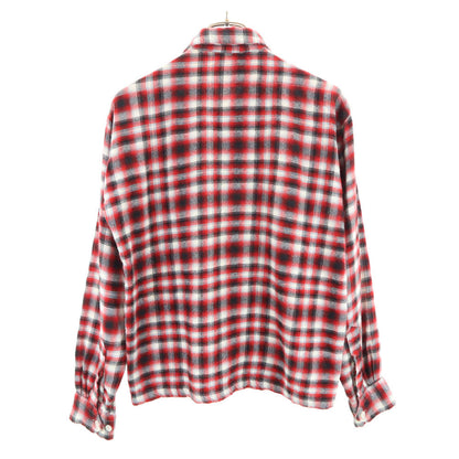 Game and Lake 50s 60s Vintage Ombre Check Shirt Red