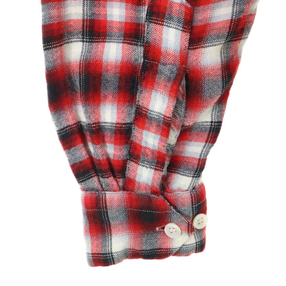 Game and Lake 50s 60s Vintage Ombre Check Shirt Red