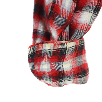 Game and Lake 50s 60s Vintage Ombre Check Shirt Red