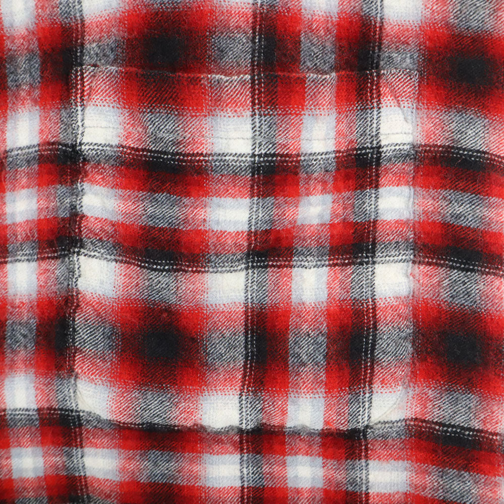 Game and Lake 50s 60s Vintage Ombre Check Shirt Red