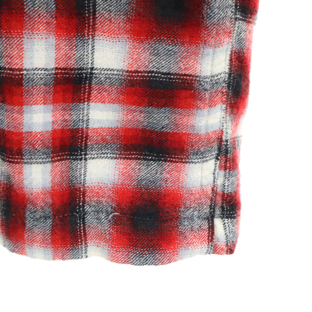 Game and Lake 50s 60s Vintage Ombre Check Shirt Red
