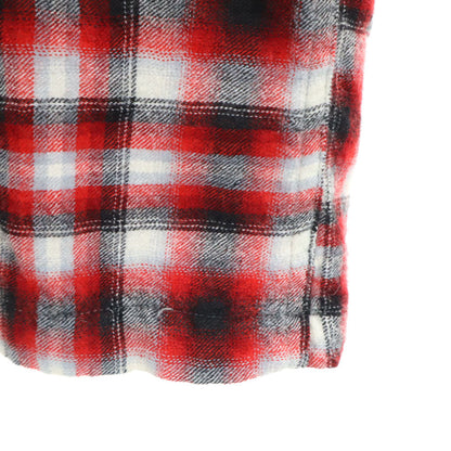 Game and Lake 50s 60s Vintage Ombre Check Shirt Red