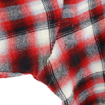 Game and Lake 50s 60s Vintage Ombre Check Shirt Red