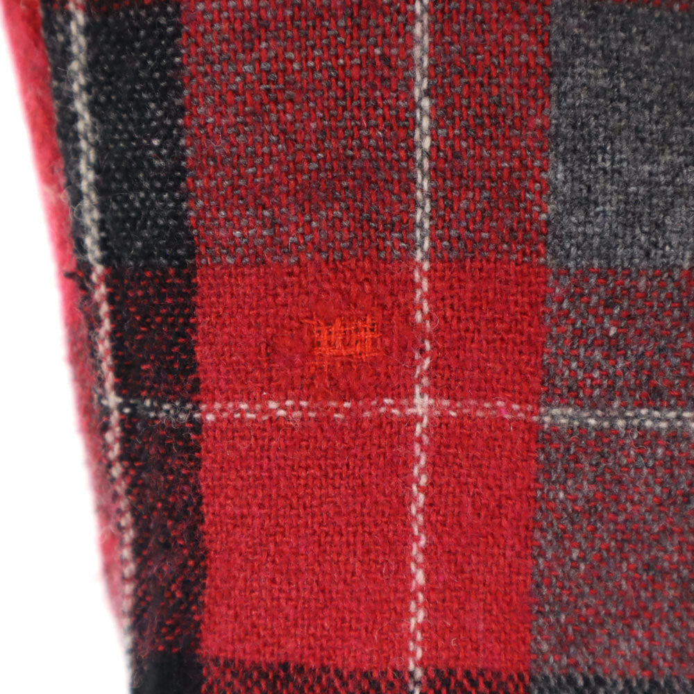 Truval 50s 60s Vintage Rayon Check Open Shirt Red Size S