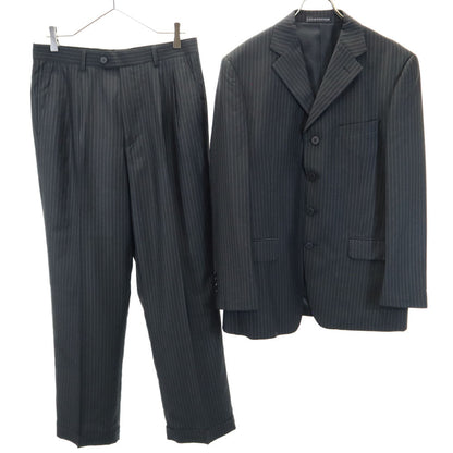 LOUIS VUITTON Striped Suit Charcoal Gray Size 48/32