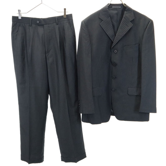 LOUIS VUITTON Striped Suit Charcoal Gray Size 48/32