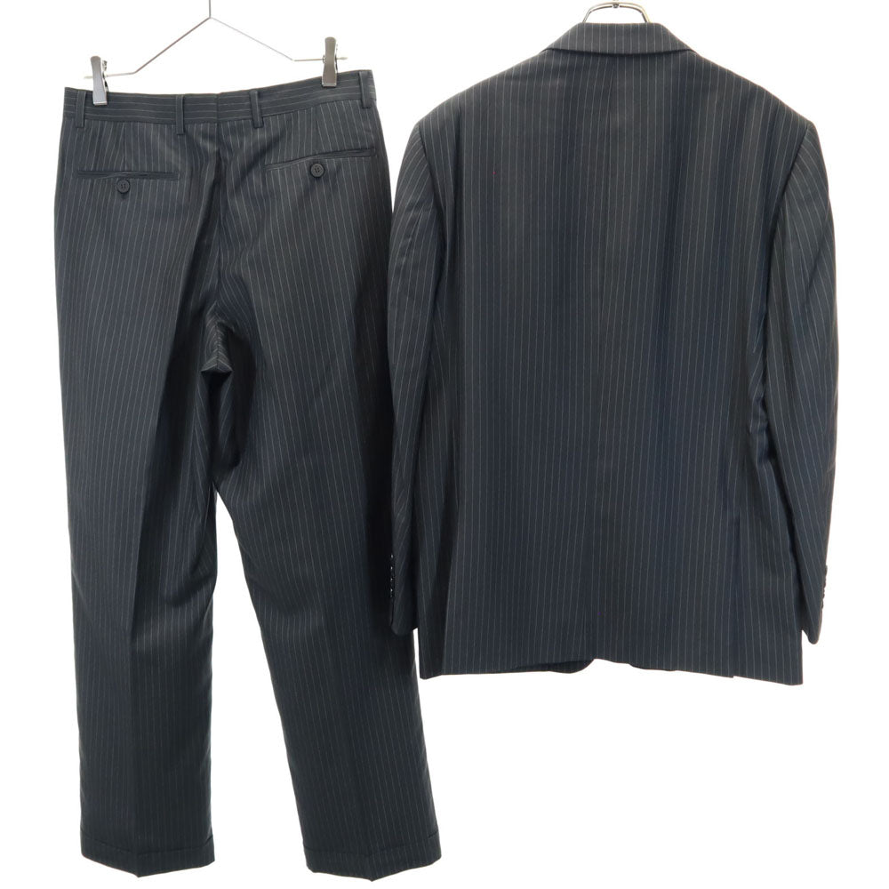 LOUIS VUITTON Striped Suit Charcoal Gray Size 48/32