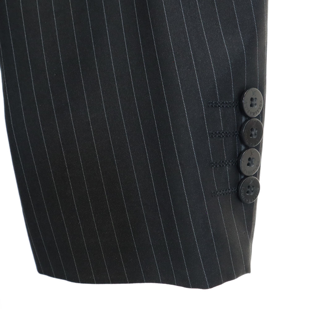 LOUIS VUITTON Striped Suit Charcoal Gray Size 48/32