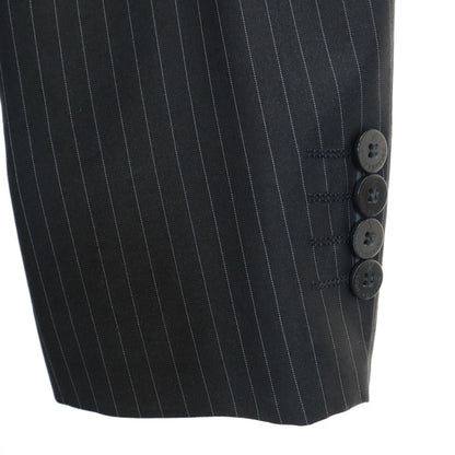 LOUIS VUITTON Striped Suit Charcoal Gray Size 48/32