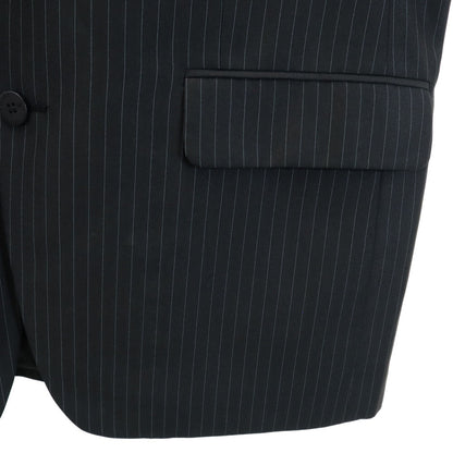 LOUIS VUITTON Striped Suit Charcoal Gray Size 48/32