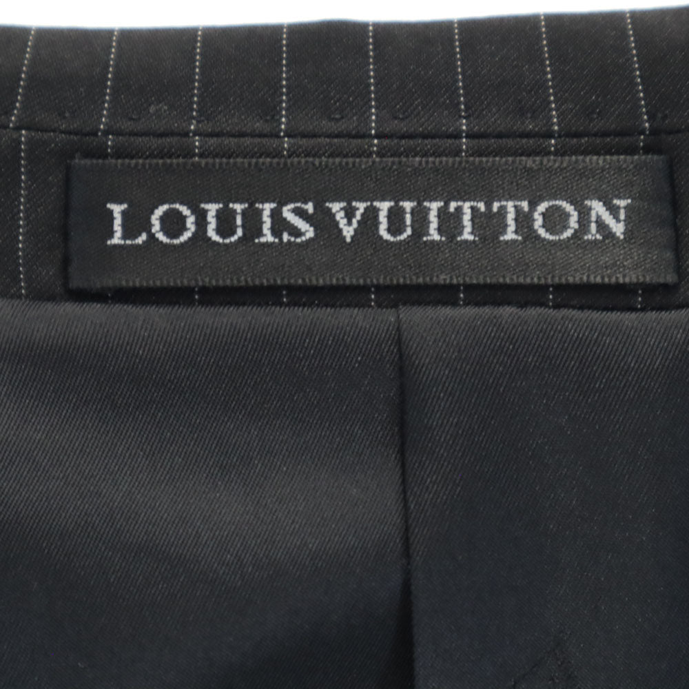 LOUIS VUITTON Striped Suit Charcoal Gray Size 48/32